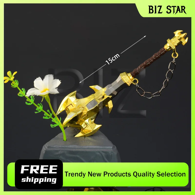 15 سنتيمتر/5.90in دموع المملكة سلاسل المفاتيح المعدنية وحشية لينيل كسارة سلاح نماذج لعبة الأجهزة الطرفية اللعب السيف وسكين الهدايا