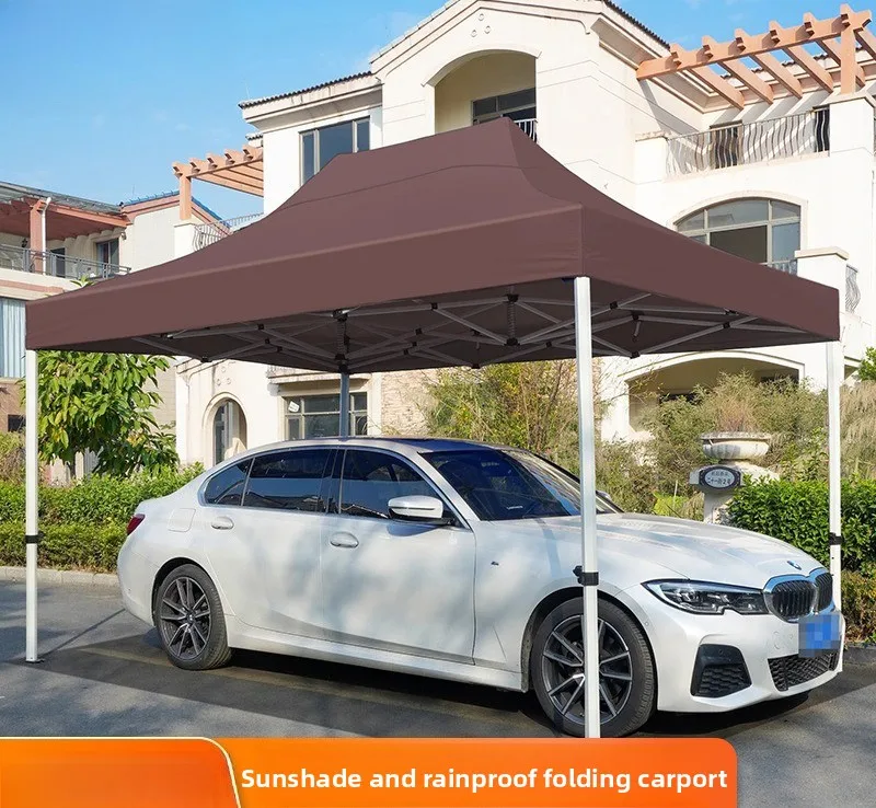 Outdoor Foldable Car Canopy Portable Retractable Shelter Waterproof Sun Shade for Auto Camping