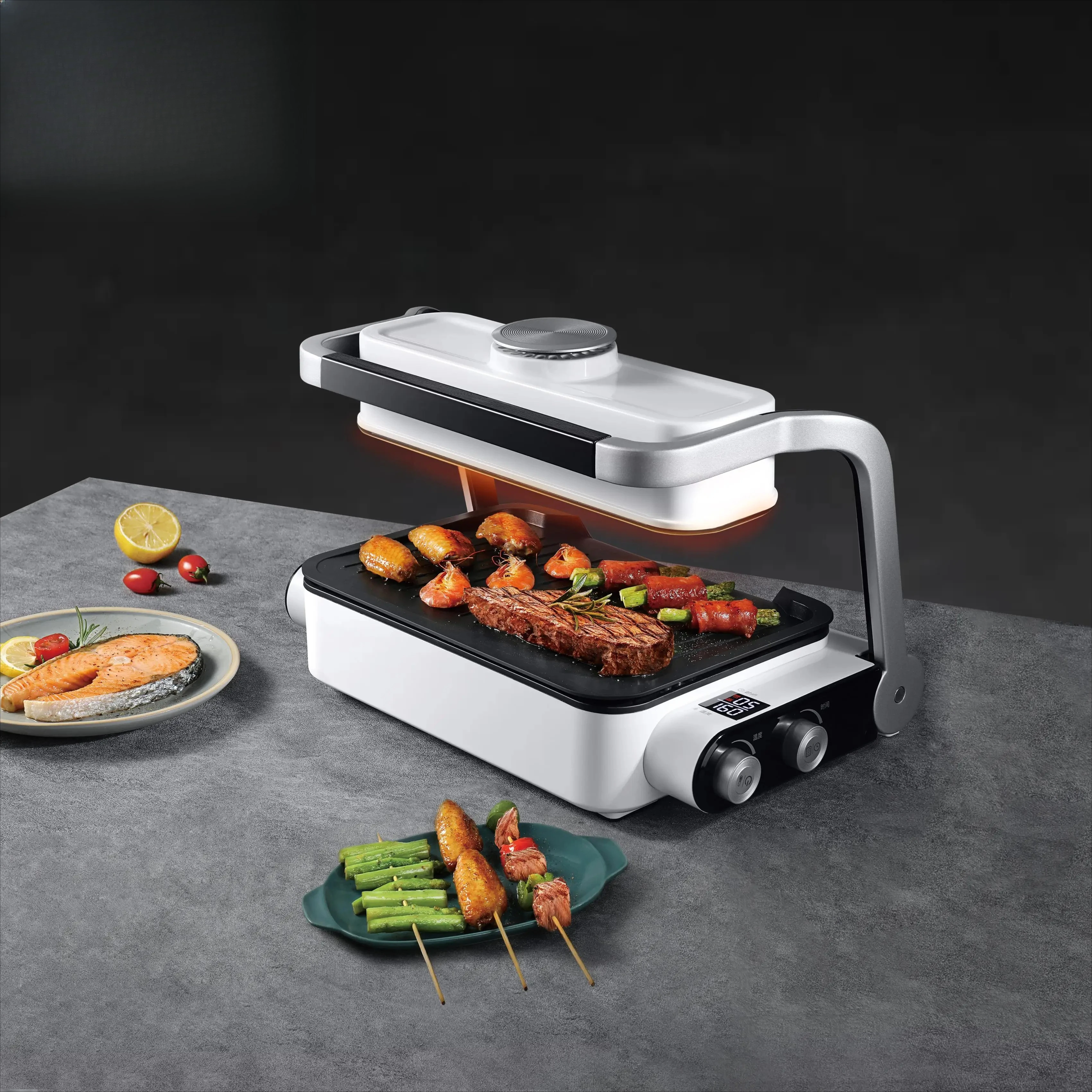 Arrivals for Home Appliance Indoor Smokeless Korean Roaster Infrared Grill Machine Electric BBQ Grill for Kitchen Cooking