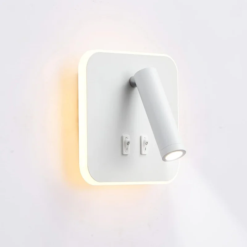 

1 ~ 2PC bedside table Reading Applie 12W LED Wall Reading Lights Adjustable Spot (3W 9W 3000K Hot Light)