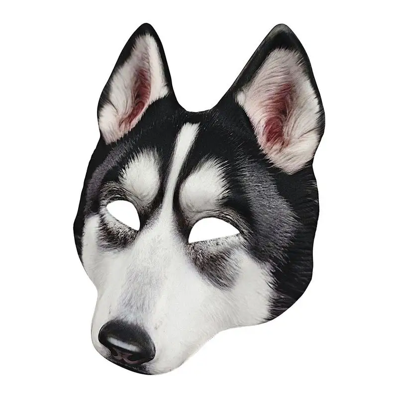 Husky Masquerade Masque Cosplay Face Cover Halloween Masque For Carnival Masquerade Stage Performance Costume Accessory