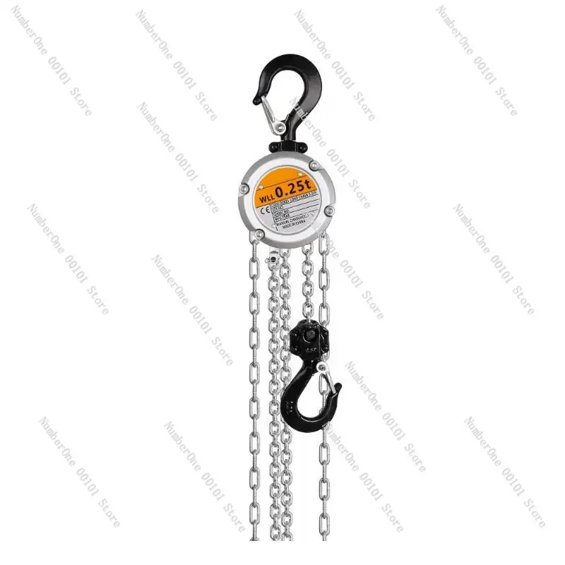 Mini Aluminum Alloy Chain Hoist, Lightweight Manual Lever Hoist with Reverse Chain for Lifting, Corrosion Resistant Tool