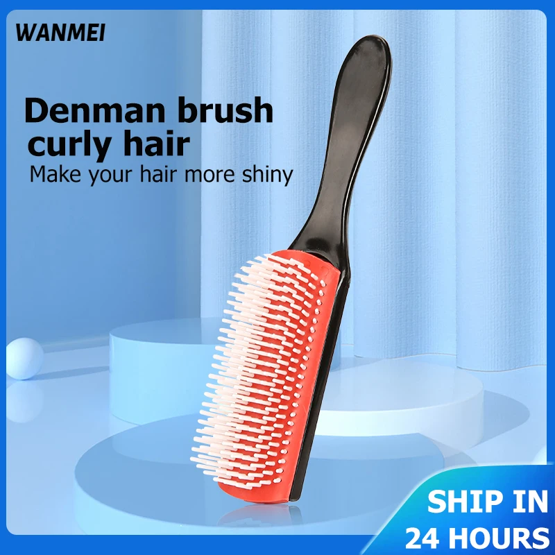 

Barber Hair Comb 9-Row Detangling Hair Brush Denman Detangler Hairbrush Scalp Massager Straight Wet Comb Salon Curly hair brush