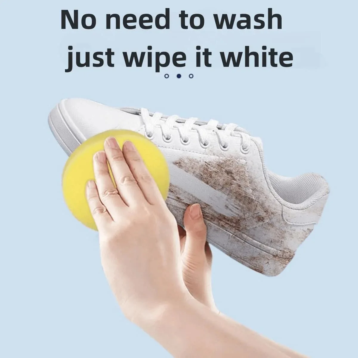 Multi-Functional White Shoe Cleaner, Whitening, Stain & Yellowing Removal, Waterless Cleaning, Suitable For Leather