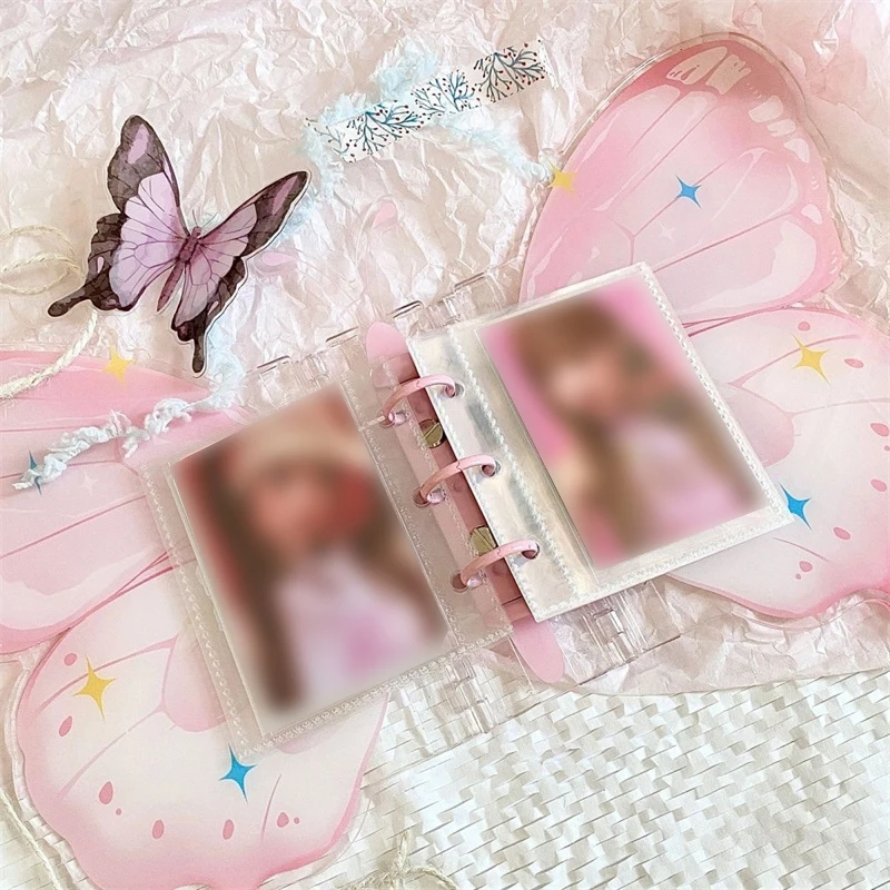 Butterfly Card Book Ins Style Acrylic Hard Paper Shell Loose-leaf Photo Album Card Photo Card Star-chasing Storage Album