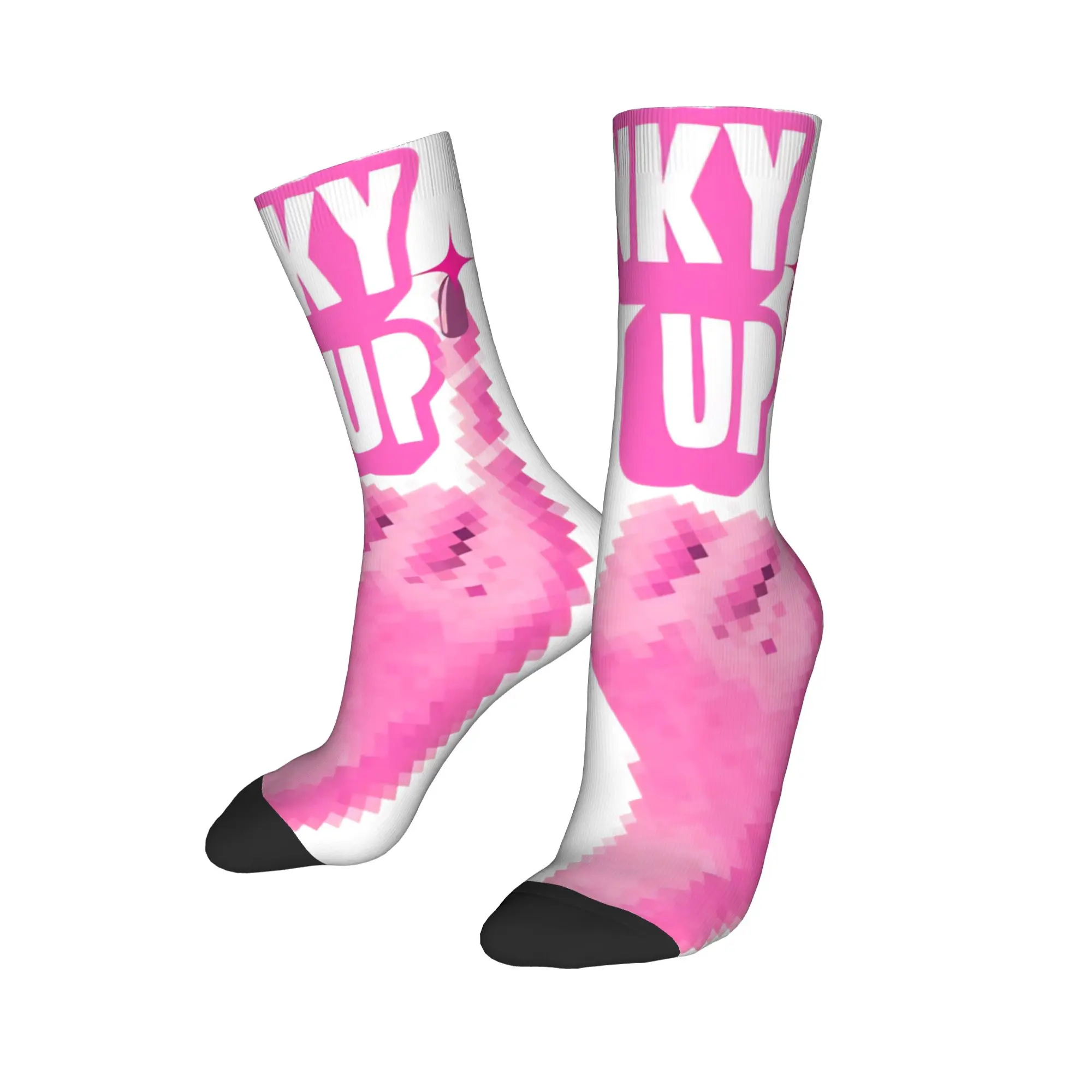 Katseyes PINKY UP kpop Design Theme Dress Socks Merch for Men Cozy Crew Socks