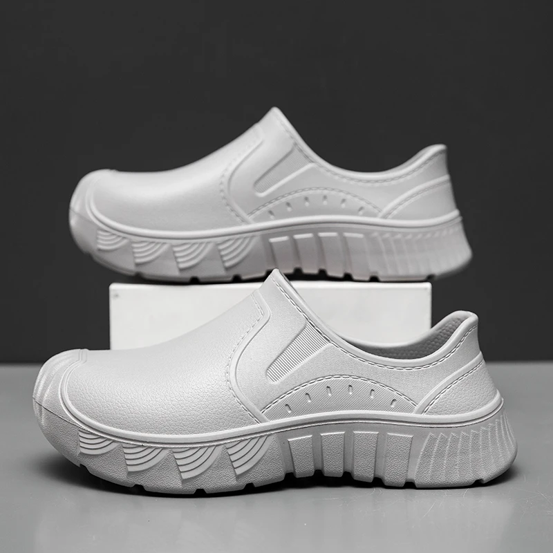 EVA Anti-slip Outsole Rain Shoes Short Tube Water /Kitchen Rubber Shoes Overshoes Car Washing Fishing Couple Shoes view 4