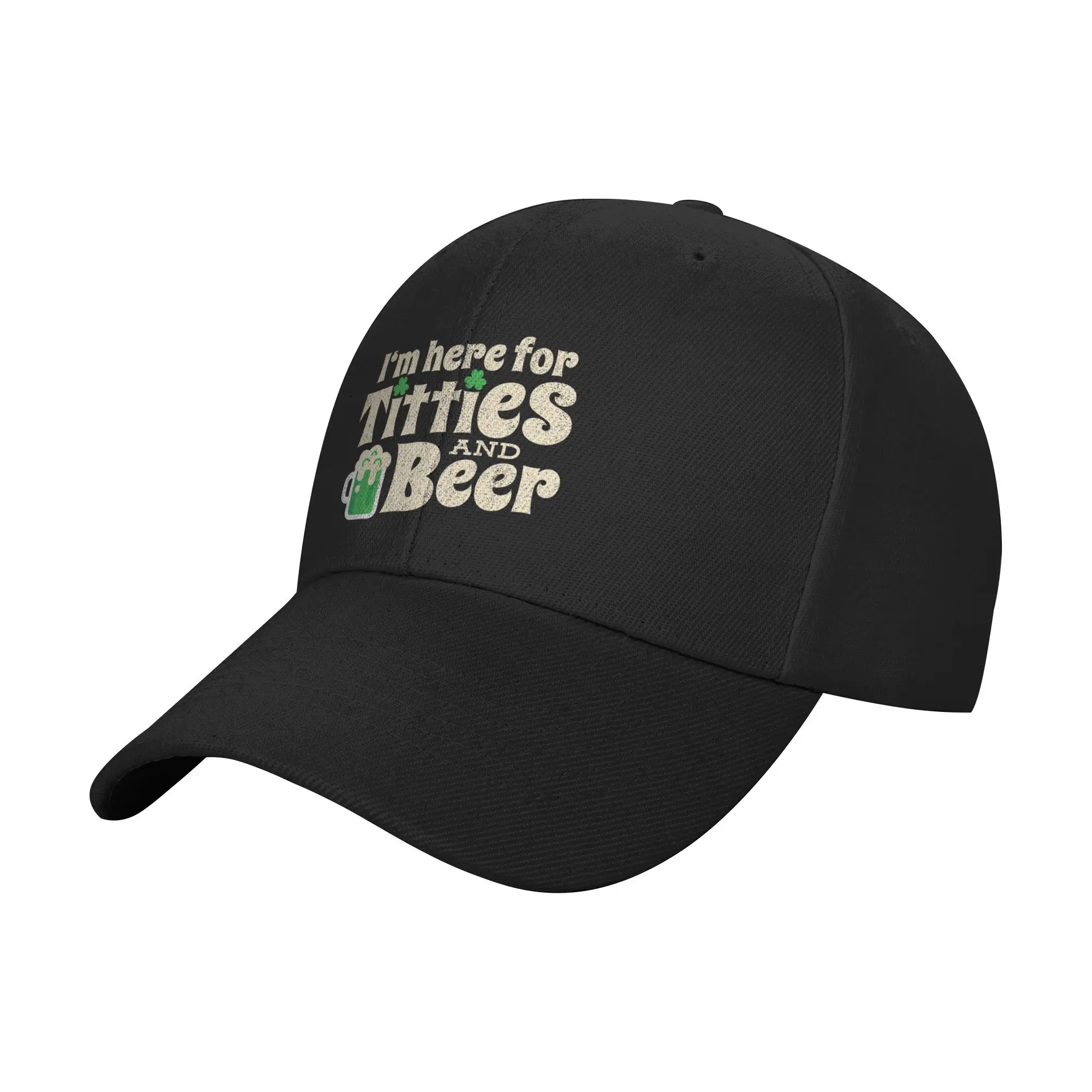 Titties And Beer Funny St Patricks Day Baseball Cap  Casual Hip Hop Hats Spring Women Men Hiking Fishing Snapback Cap