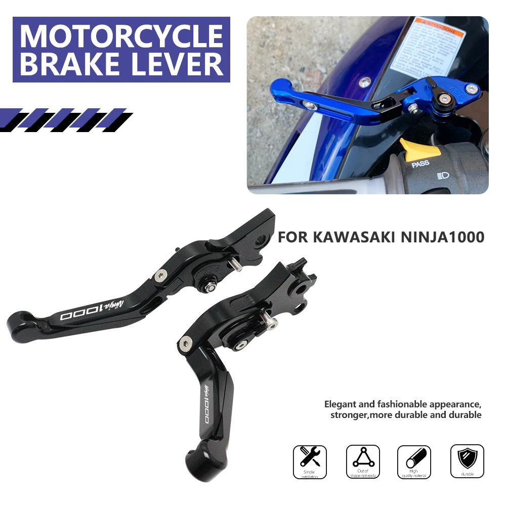 

For Kawasaki Ninja Z1000SX 1000 Tourer Motorcycle Brake Levers Clutch Levers Folding Extendable Handle Lever 2017 2018 2019 2020