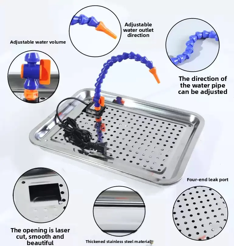 

Система циркуляции воды для резьбы по нефриту, охлаждающий поддон для капель с насосом для верстака для полировки драгоценных камней
