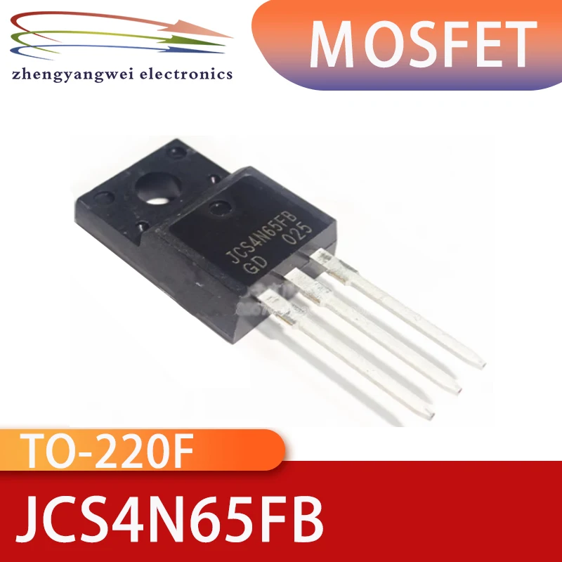 5Pcs JCS4N65FB TO-220F 650V 4A New Field Effect Transistor