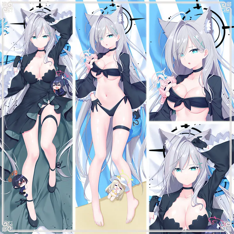 

Blue Archive Sunaōkami Shiroko Body Pillow Case Otaku Hing Sleeping Cushion Cover Character Theme Cosplay Pillowcase