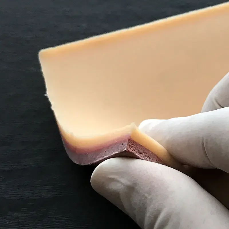 

Силиконовый тренировочный модуль с двойным веком, шовная игла и заглубленная нить, набор хирургических инструментов, модель для обучения коже