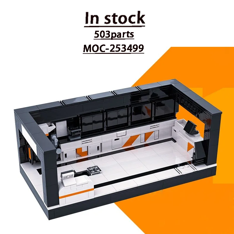 

MOC-253499 City New Model Repair Shop Display Building Block Set, 503 Parts, Boys' Children's Birthday Christmas Toy Gift