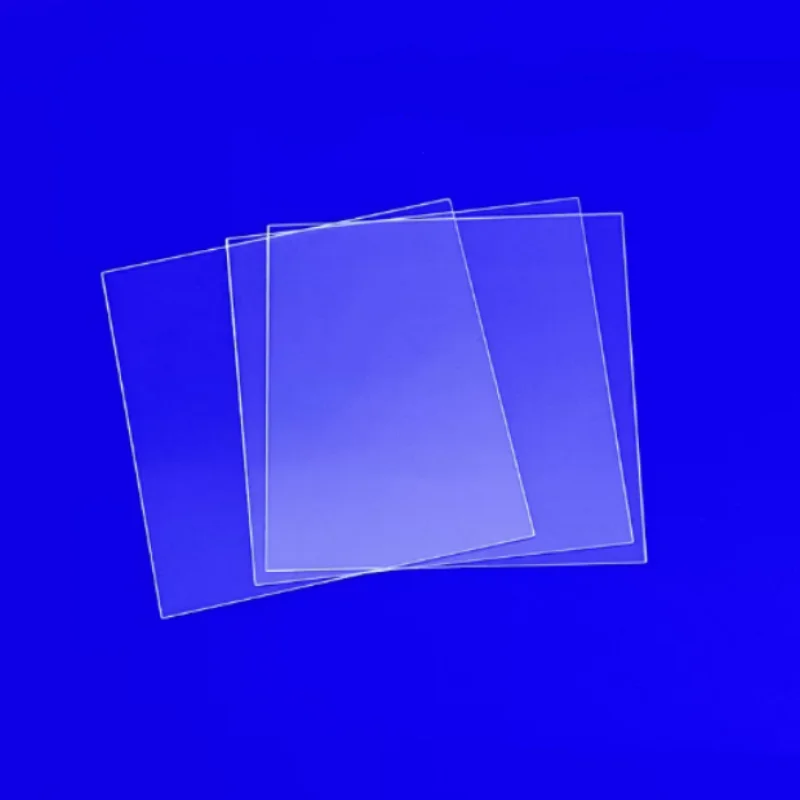 Ultra Clear JGS1 Square Quartz Glass Plate 4mm-20mm High Light Transmission for Laboratory Fluorescent Research Observation