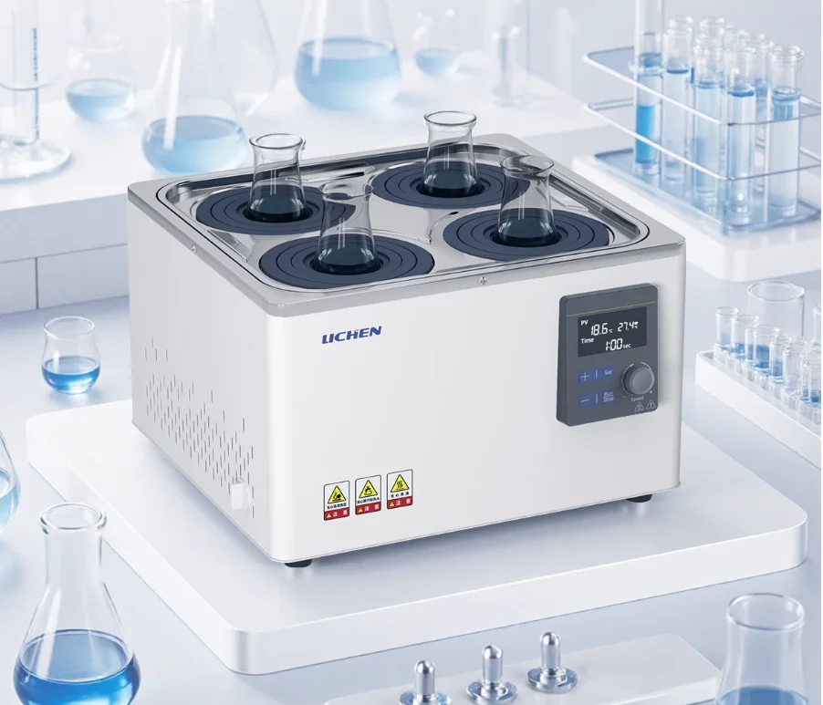 Lichen riscaldamento elettrico display digitale temperatura costante laboratorio agitazione magnetica temporizzazione del bagno d'acqua in acciaio inossidabile