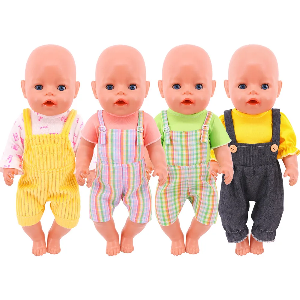 Doll Clothes Bibs, Yarn Skirts, Swimwear, Pajamas for 18Inch Or 43Cm Cute Gifts for Boys Girls Our Generation