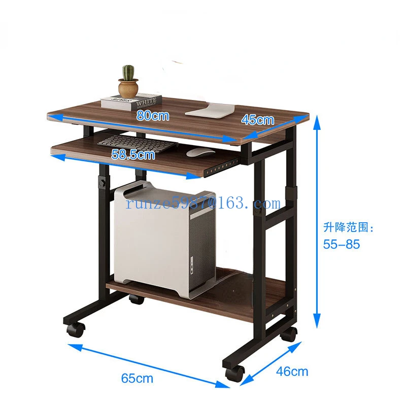 

Bedside table Movable computer table desktop home mobile table desk lifting desk dormitory small gaming table