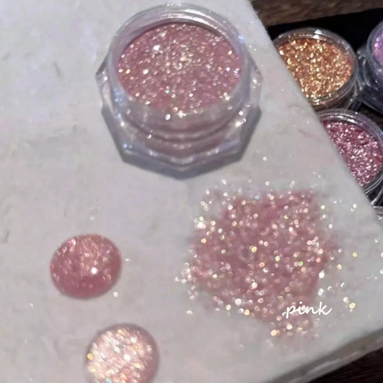 海塩クリスタルダイヤモンドネイルパウダー、超微細グリッターシュガーネイルパウダー、DIYネイルアート、スノーフレークデザイン