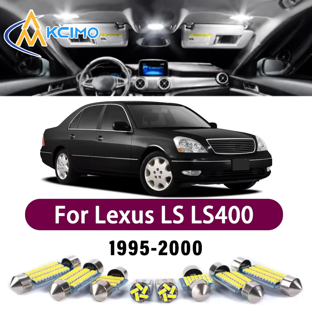 

Error Free LED Interior Light Kit for Lexus LS LS400 1995-2000 Premium Bright Dome Trunk Mirror Reading Lamps Canbus