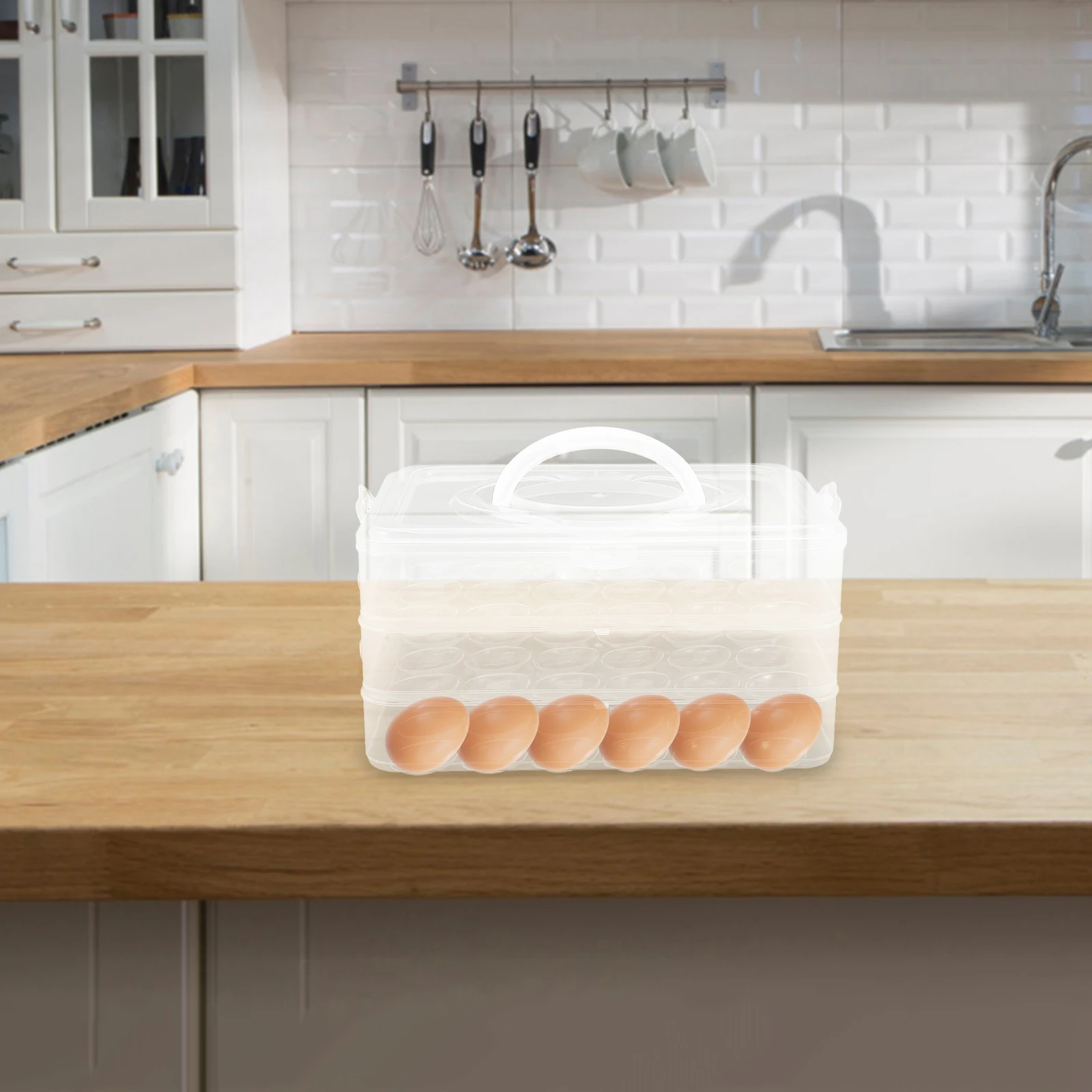 

Egg Tray Refrigerator Carrier with Lid Container Deviled Vegetable Piping Tool Storage Plastic Kitchen