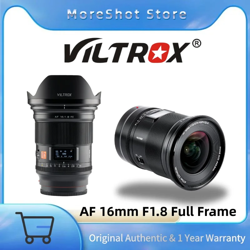 

Viltrox AF 16mm F1.8 Full-Frame Autofocus Large Aperture Wide Angle Lens with Built-in LCD Screen for Sony E Nikon Z