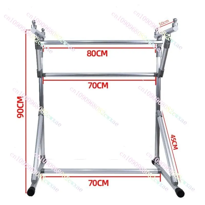 حامل أرضي، إطار غرز متقاطعة، إطار عرض توتر على شكل حرف V قابل للتعديل من سبائك الألومنيوم، إطار عرض توتر قابل للتعديل