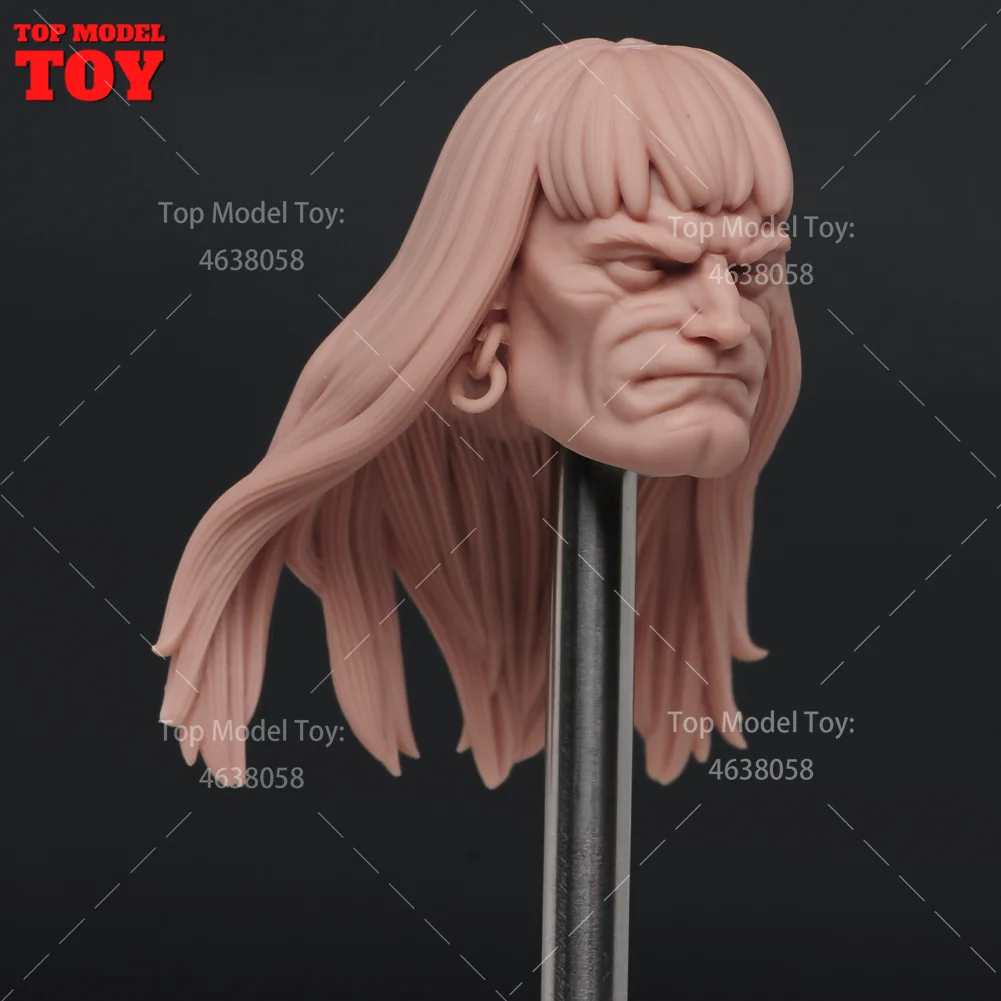 Model Patung Kepala Leon Benedict Joaquin Phoenix Jack Skala 1/6 Tanpa Cat, Model Ukiran PVC Cocok untuk Tubuh Boneka Aksi Prajurit 12''