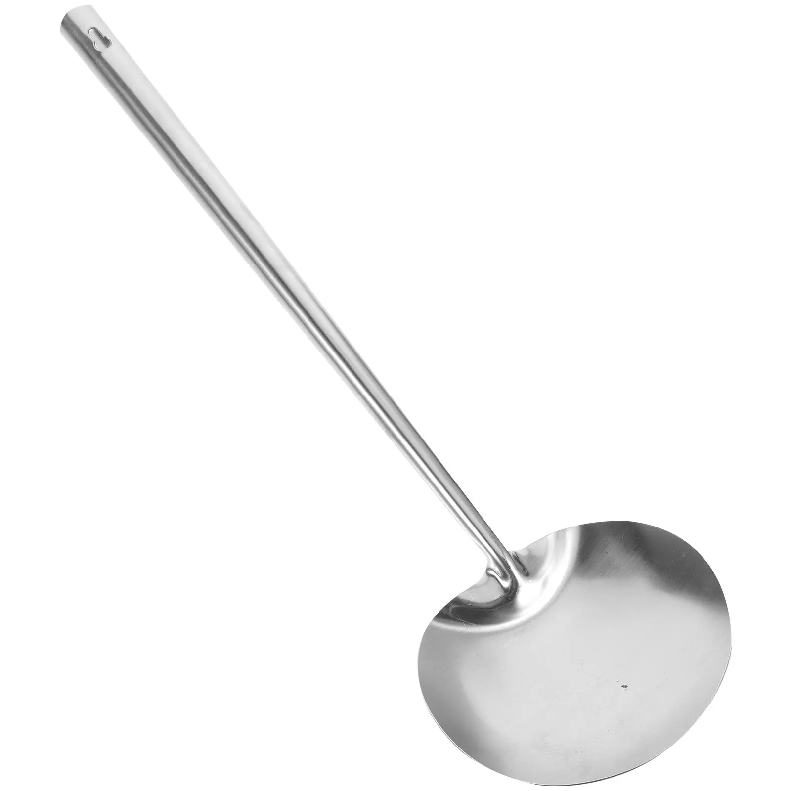 

Stainless Steel Wok Spatula Long Handle Cooking Spatula Turner for Stir Frying Flipping Food Smooth Edge Non Scratch Wall