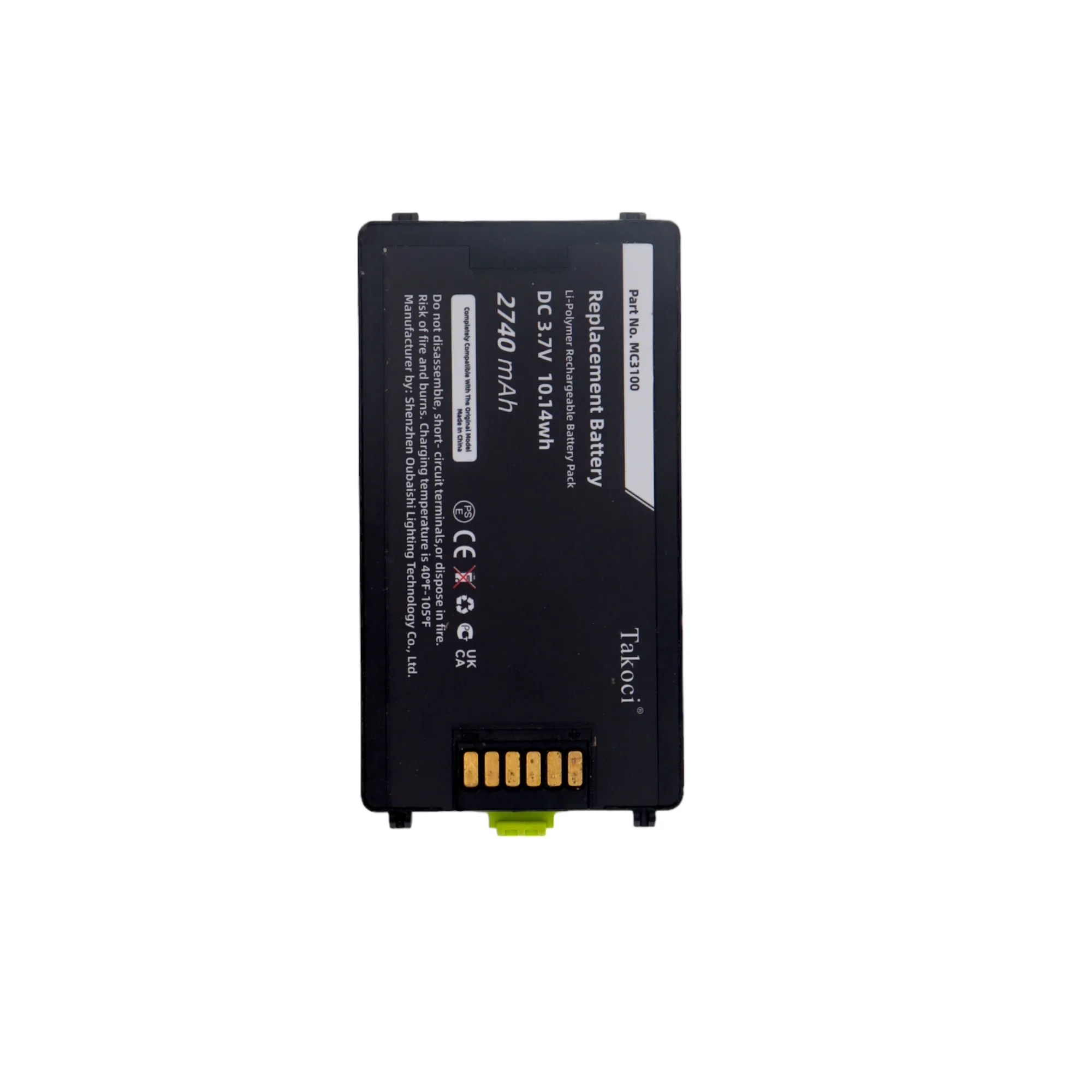 

Replacement Battery 2740mAh for Zebra,Symbol,MC3100,MC3190,MC3190G,BTRY-MC3XKABOE,82-127909-02,BTRY-MC31KAB02