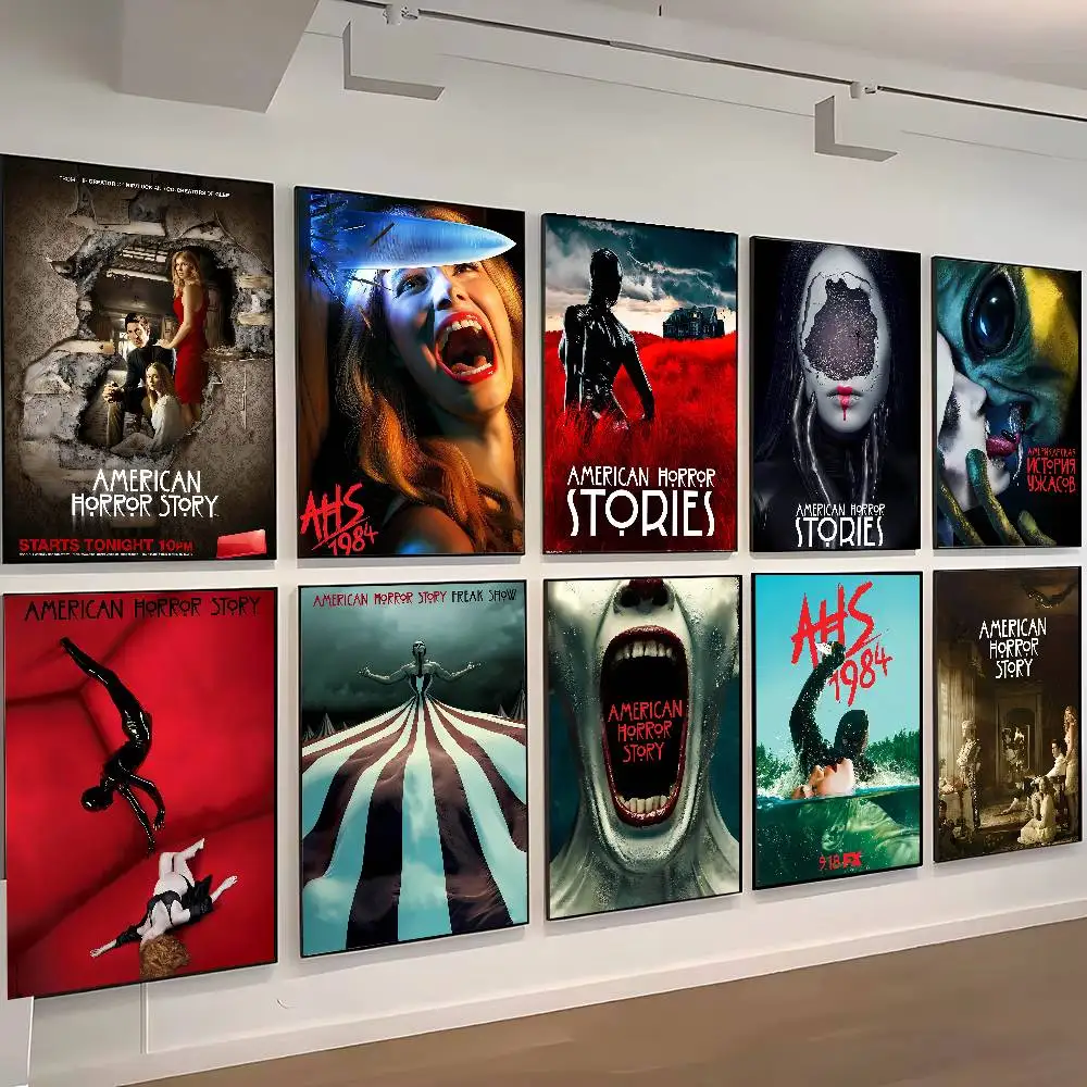 Affiches A-American Horror S-Story, peintures décoratives, décorations murales pour bureau, chambre à coucher, bar, cadeaux