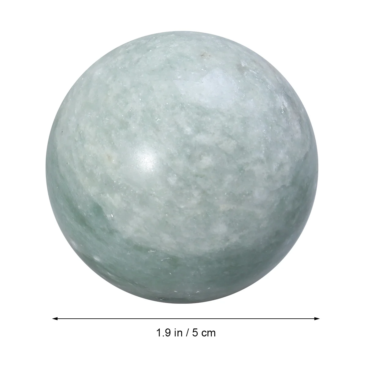 

2Pcs Natural Stone Massage Ball Baoding Balls for Hand Exercise Stress Relief Blood Circulation Green Box Random