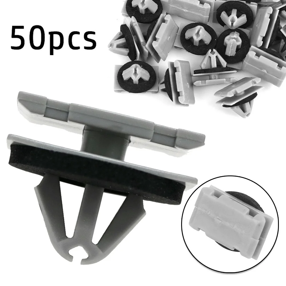 

50pcs Plastic Rivet Bumper Fastener Clip For Jeep For Cherokee For WK2 68172491AA High-Quality 11mm Hole 68395627AA