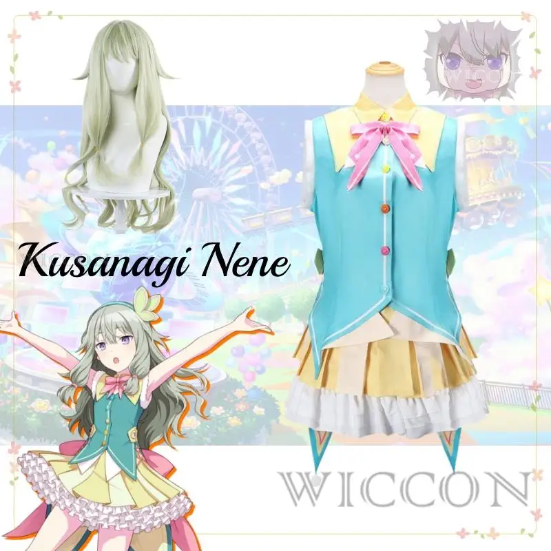 

Kusanagi Nene Project Sekai Colorful Stage Косплей Wonderlands Showtime Косплей Костюм Одежда Парик Косплей Сценический Костюм