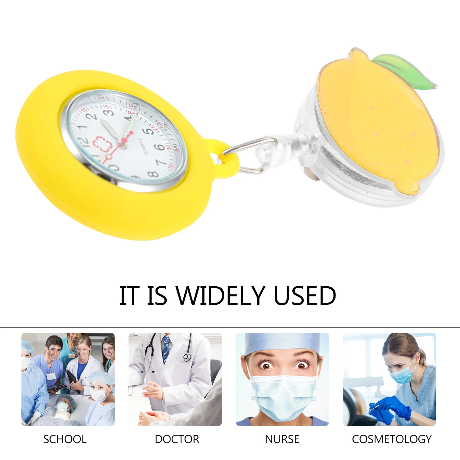 Medical Pocket Watch Ladies Watches Retractable Nurse Nursing for Nurses Chest