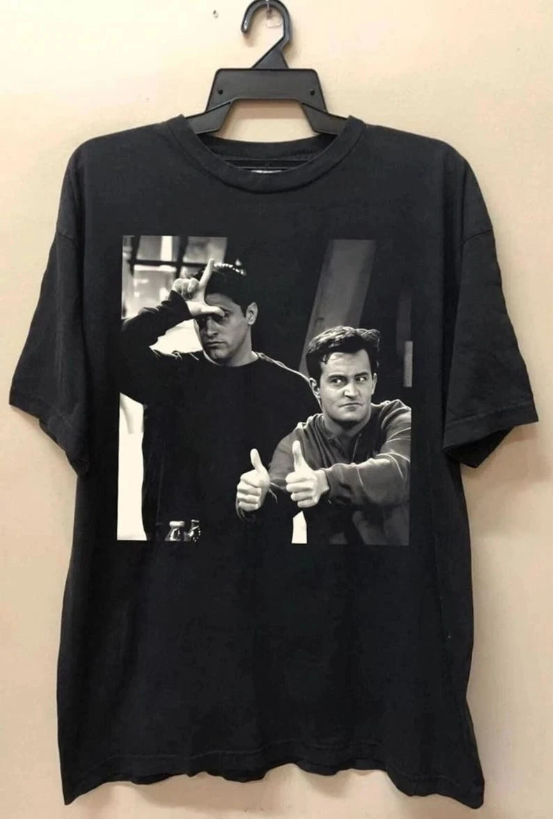 Chandler and Joey T-Shirt Funny Joey and Chandler Bing T-Shirt Friends Matthew Men's T-shirts for Summer Unisex All-Season