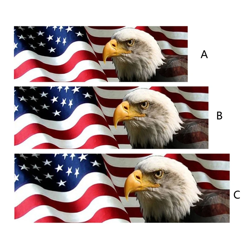 

Q39F американский флаг + орел для баннера на заднее окно, графическая наклейка, наклейка для грузовика, пикапа, выдувная с