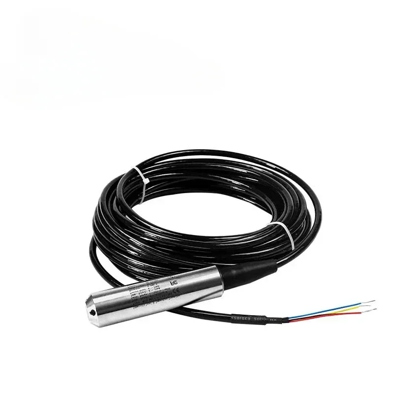 HGL-500 IP68 20m Depth 40m Cable Submersible Probe 4-20mA Dual Output Water Level and Temperature Sensor Transmitter