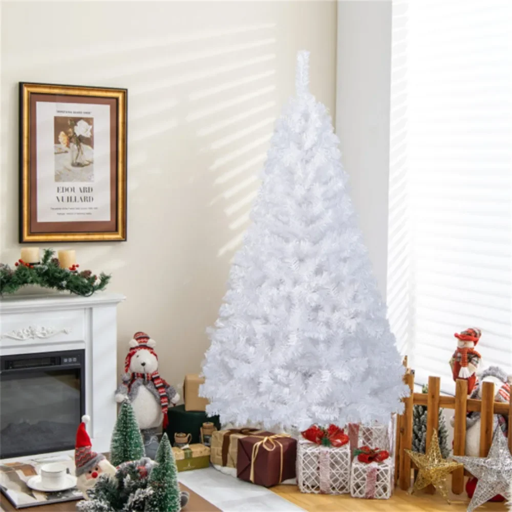 

6 Feet White Christmas Tree christmas ornaments