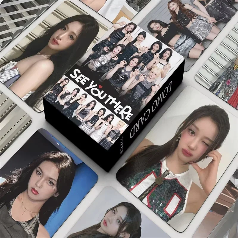 55 pçs babymonster ídolo novo álbum para sempre hd impresso photocards haram rora asa ruka ahyeon lomo cartões fãs série presentes