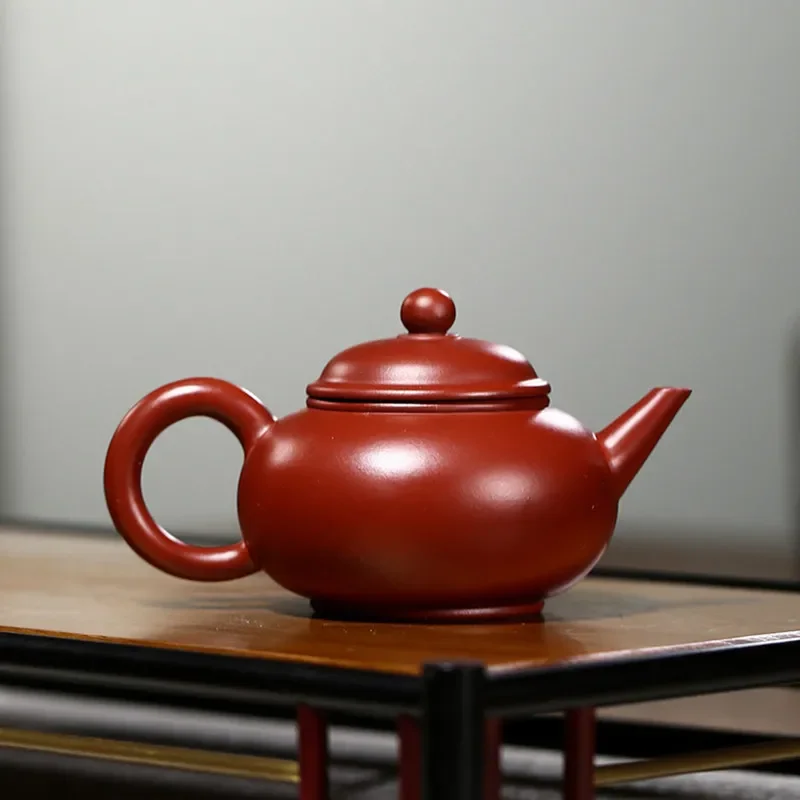 120ml Chinese Yixing Purple Clay Teapots Raw Ore Dahongpao Tea Pot Beauty Kettle Famous Handmade Zisha Tea Set Accessories