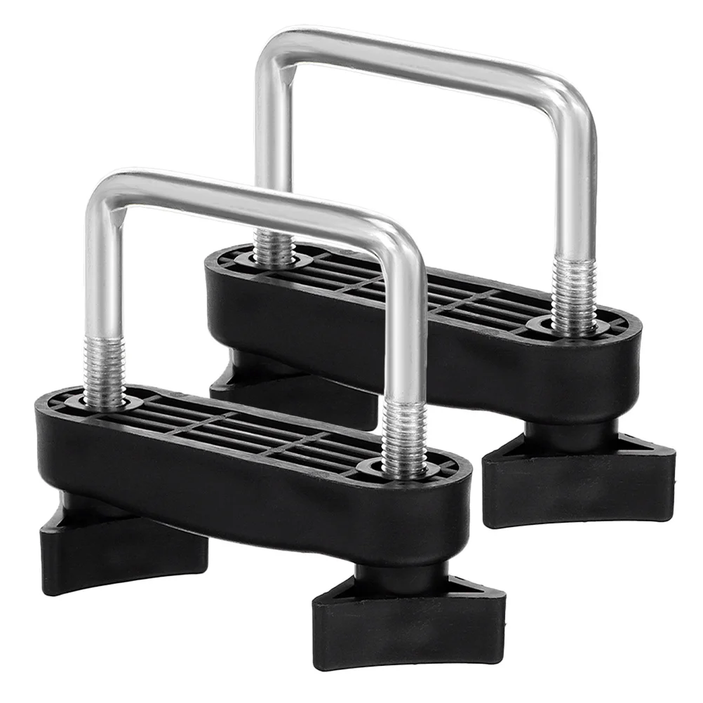 

2Pcs Universal Roof Mount Bracket Heavy Duty Cargo Carrier U Clamps Anti Slip Surface Quick Release for Suv Truck Roof Rack