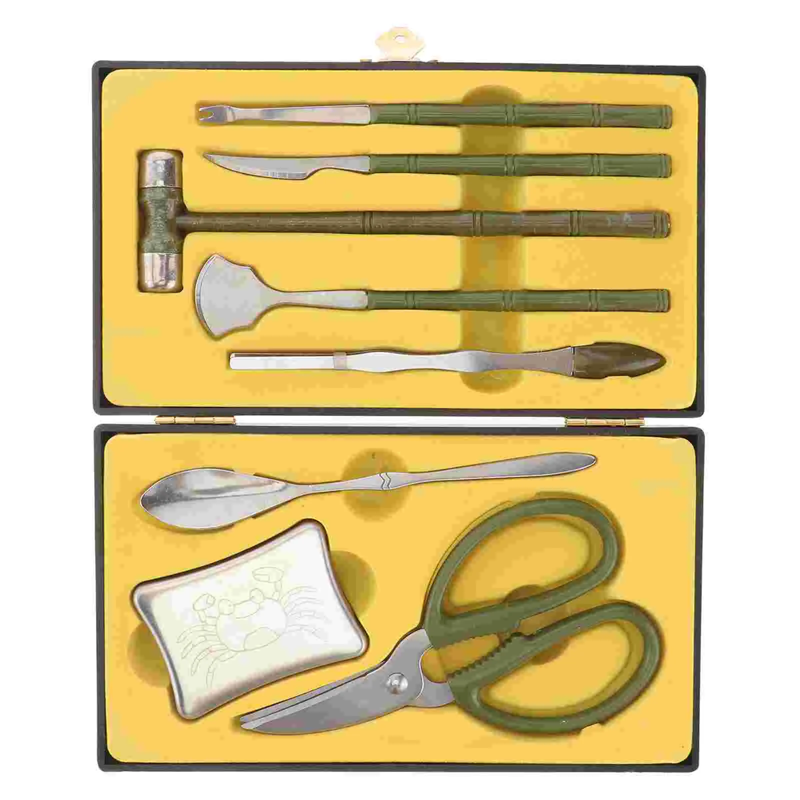 

Crab Eating Tool Lobster Shellers Leg Crackers Forks Cutters Stainless Steel Tools Kit Peel Seafood Scissor