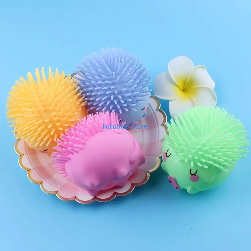 Mini palla decompressione gonfiabile lampeggiante cinghiale per alleviare lo stress 62CF