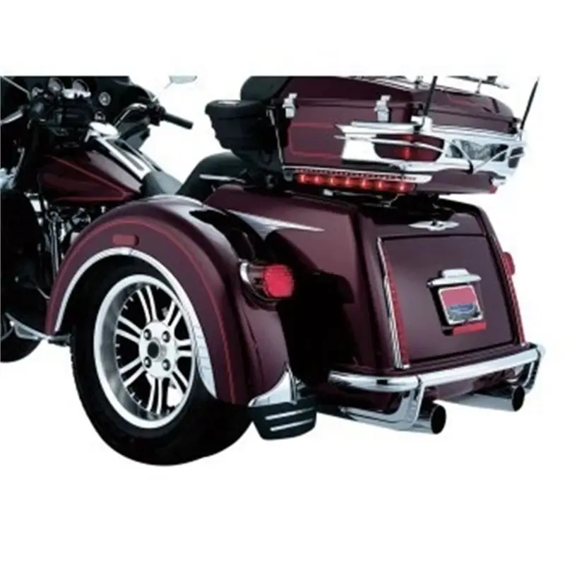 Rear Left Right Mud Flaps Fender Guard Accents Trim For FLHTCUTG Tri Glide Ultra Classic 11 FLHXXX Trikes 11-23-A99D