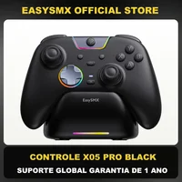 Controlador de juegos inalámbrico EasySMX X05 Pro, Compatible con PC/Switch/teléfono/Steam/TV, motores duales, base de carga