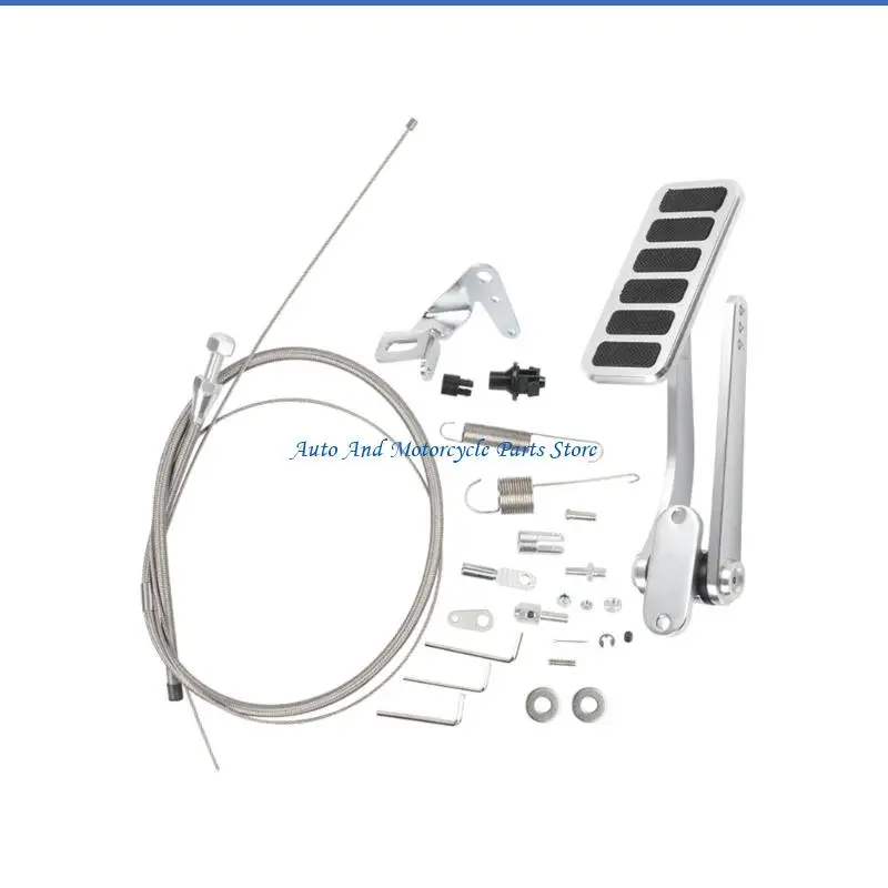 

P9FD Aluminum Restrict Footrest Improve Set Sport Automobiles Driver Cable Oxidation Resistant