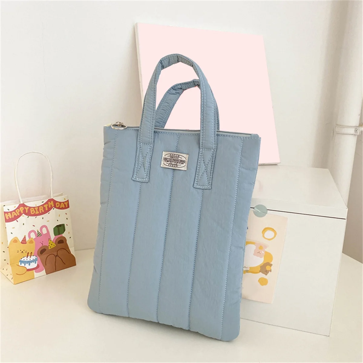 Altamente recommandé. Sac à main décontracté simple pour ordinateur portable de couleur pure pour ordinateur portable 11 13 14 pouces C