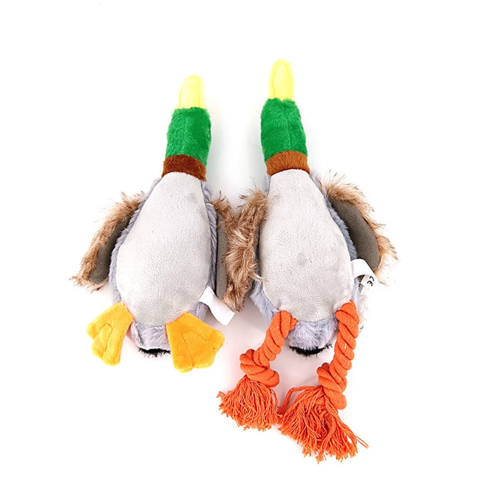 Plush Duck Sound Toy for Teething Dogs - Provides Hours of Fun and Soothing Comfort, Pet Interactive Grinding Teeth Squeaky Toy