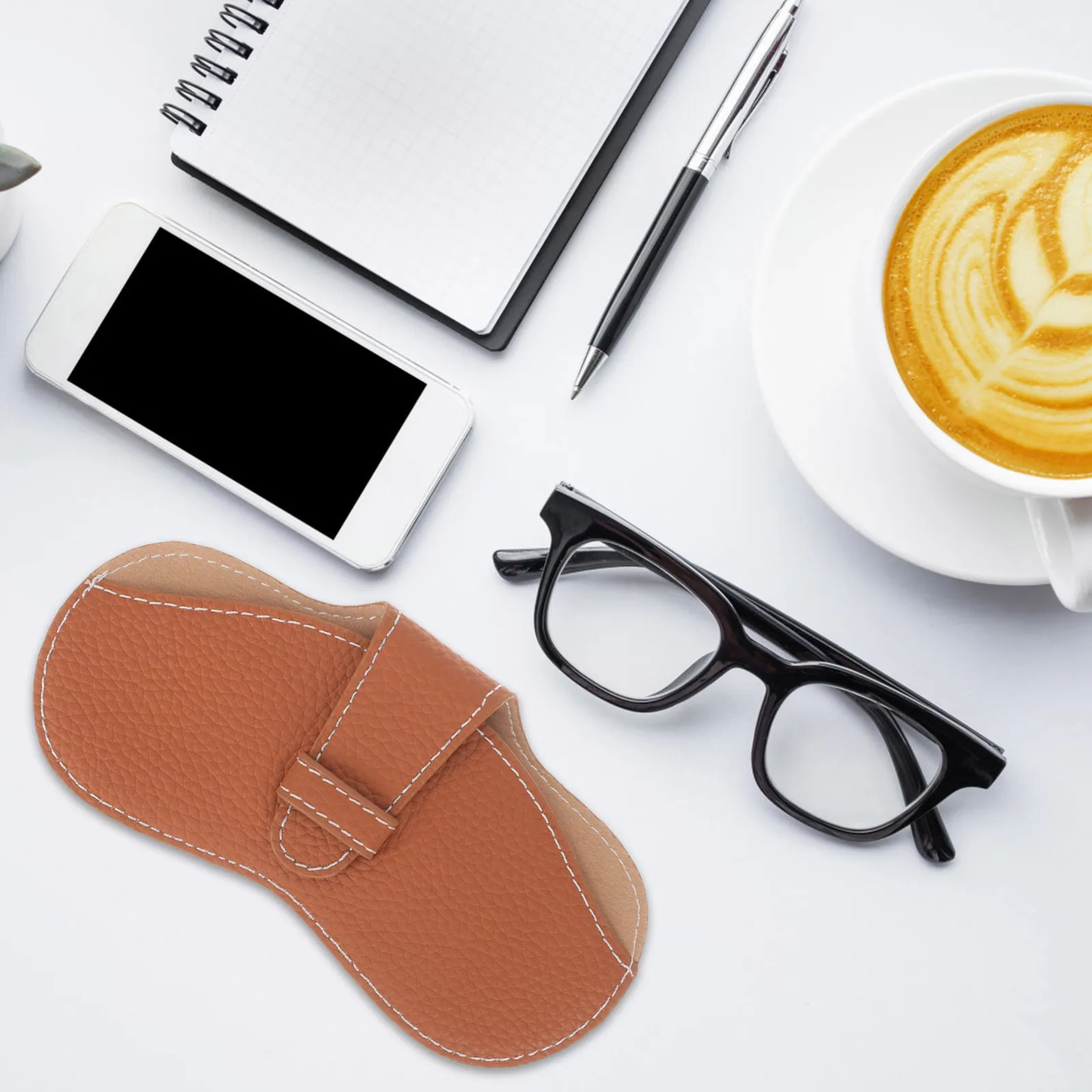 

Glasses Case Portable Eyeglasses Storage Soft Wear-Resistant Protector Sleeve For Women Lightweight Secure Closure